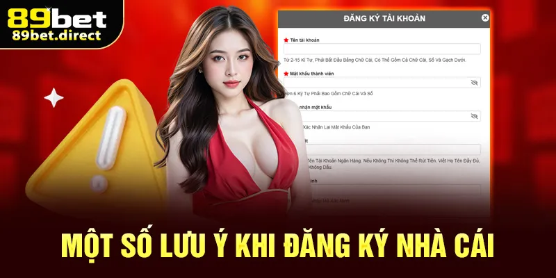Một số lưu ý khi đăng ký nhà cái