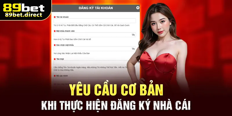 Yêu cầu cơ bản khi thực hiện đăng ký nhà cái